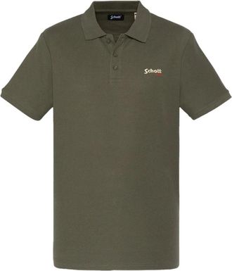 Schott NYC Polo Shirts - Heren - Polos - Groen - M - Tops