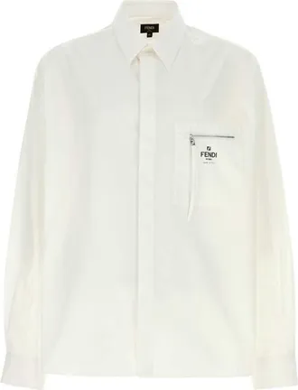Fendi White Poplin Shirt