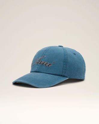 Ami Blue cotton cap with Ami Paris emboirery Blue - OS - Unisex
