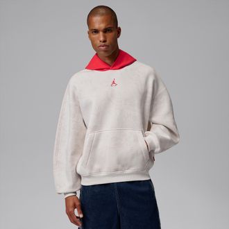 Nike Jordan Mens Jordan Brooklyn Fleece Pullover Hoodie in Grey | IM8986-030