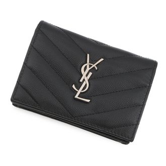 Saint Laurent Black Leather Wallet (Bi-Fold) (Pre-Owned)