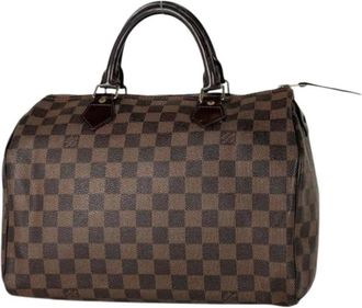 Louis Vuitton Pre-owned Vintage Damier Canvas Handbag - Dames - Vintage Handtas - Bruin - ONE Size - Vintage