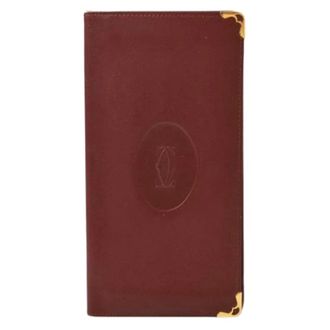 Cartier Pre-owned Wallets, unisex, Red, Size: ONE SIZE Pre-owned Leather Wallet