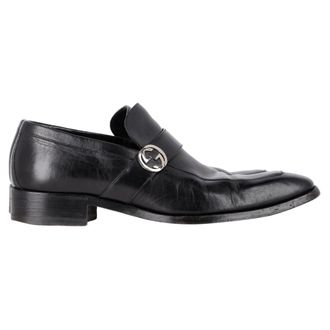 Gucci Gucci Interlocking G Instaploafers in Zwart Leer