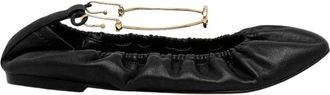 Twinset Schoenen, Dames, Zwart, 36 EU, Leer, Ballerinas