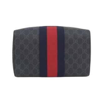 Gucci Pre-owned Bags, male, Black, Size: ONE SIZE Pre-owned Vintage GG Supreme Clutch