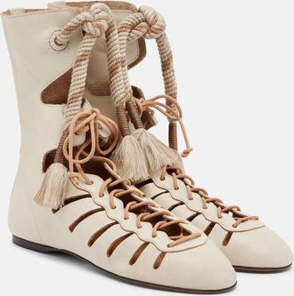 Isabel Marant Botines con cordones Liade de piel