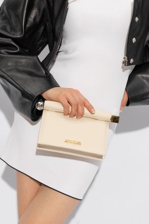 Jacquemus La Petite Pochette Rond Carre Shoulder Bag, Womens, Cream