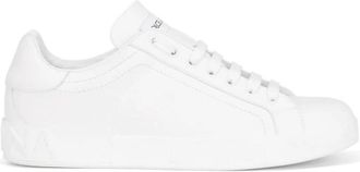 Dolce & Gabbana Portofino Sneakers - Heren - Sneakers - Wit - 40 EU - Leer - Schoenen