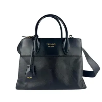 Prada Pre-owned Handbags, female, Black, Size: ONE SIZE Pre-owned Vintage Shoulder Bag