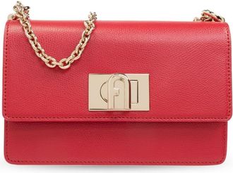 Furla mini Ballerina leather crossbody bag - women - Leather/Polyester - One Size - Red