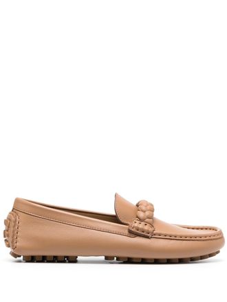 Gianvito Rossi Monza leather loafers - Brown
