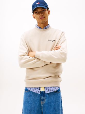 Tommy Jeans TJM REG LINEAR CREW EXT, mit Logostickerei