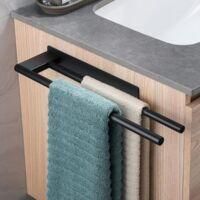 OEM Toallero Doble De Acero Inoxidable Sin Necesidad De Taladrar, Autoadhesivo, Con Dos Brazos Para Toallas De Invitados, Toallero De Pared Para Ba&ntilde;o Y Co