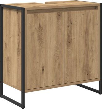 vidaXL Gabinete De Ba&ntilde;o Con Puerta Roble Artesanal 60 X 30 X 60 Cm Vidaxl