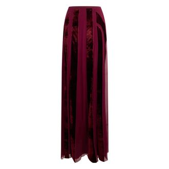 Alberta Ferretti Rokken, Dames, Bruin, S, Lange Wijde en Vloeiende Rok