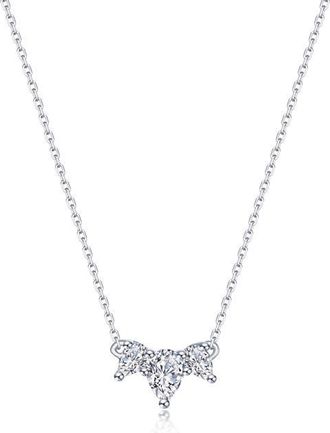 Lafonn Threefold Grace Necklace in Silver at Nordstrom, Size 18