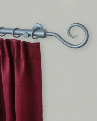 Garesa Gardinenstange »Ulli« 1 läufig-läufig Fixmass Fixlänge 120, 160, 200 cm, mit Ringe und Haken