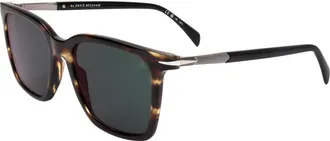David Beckham Mens 53mm Brown Horn Sunglasses DB1130-S-EX4-53