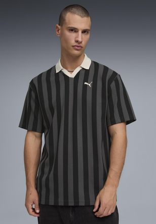 Puma T-Shirt PUMA CLASS RELAXED PINNACLE POLO, Herren, Gr. XXL, puma schwarz, Netz, Obermaterial: 60% Baumwolle, 40% Polyester, unifarben, relaxed fit norm