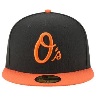 New Era Womens Baltimore Orioles Orioles 59Fifty Authentic Cap - Adult Black/Orange Size 7 1/2