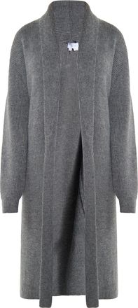 Usha Longcardigan Dames donkergrijs gem