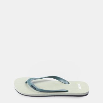 HUGO BOSS Mens Boss Tracy Flip-Flops in Grey