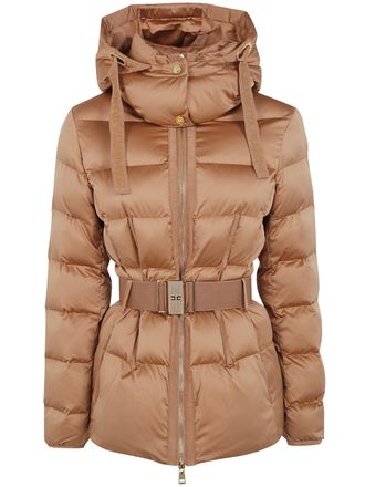 Elisabetta Franchi Padded Jacket With Belt