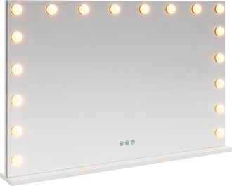 vidaXL Espejo Led Para Tocador Blanco 80 X 10 X 52,5 Cm Vidrio Y Acero Vidaxl