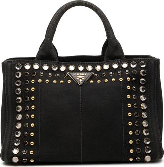 Prada Pre-owned Prada Small Canvas Canapa Bijoux Satchel Ladies R6KI9XP85YHERRJF
