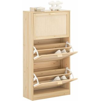 SoBuy Zapatero con 3 Solapas y 6 baldas Armario de Entrada Zapatero Organizador 60 x 24 x 118 cm FSR159-N SoBuy ES