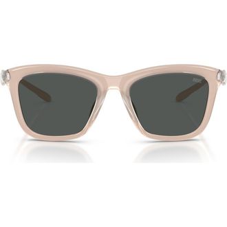 Diesel DL3008U 53mm Square Sunglasses in Cristal Metal Champagne /Grey at Nordstrom