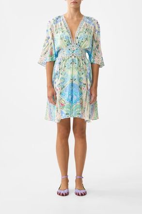 Camilla Short Waisted Dress in Midsummer Mosaics at Nordstrom, Size Xx-Small Au