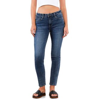 HINT OF BLU Mid Rise Ankle Skinny Jeans in Out Of Town Blue at Nordstrom, Size 27