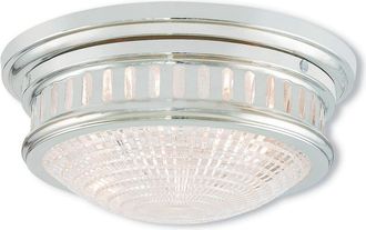 Livex Lighting Livex Berwick 2-Light Polished Nickel Ceiling Mount