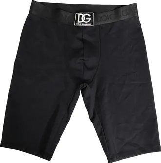Dolce & Gabbana Black Logo Waistband Men Boxershorts Underwear Elastane Nylon Clothing