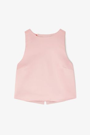 Ganni Top in Pink Satin - Size 10/12 Potpourri