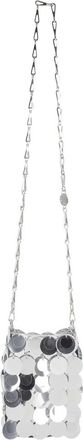 Paco Rabanne Zilveren Sparkle Mini Schoudertas - Dames - Tassen - Grijs - Maat: ONE Size
