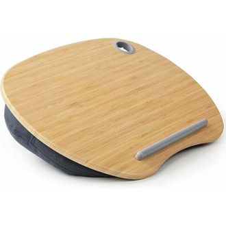 OEM Azul - Soporte Para Port&aacute;til Con Coj&iacute;n Y Plataforma De Bamb&uacute; Para Usar Sobre La Cama -crezuo