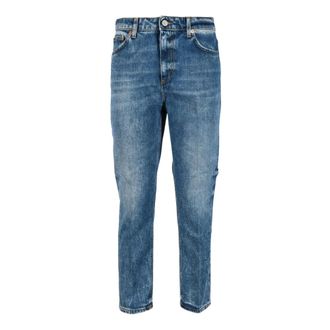 Dondup Cindy Rechte jeans - Dames - Jeans - Blauw - Maat: W28 Katoen