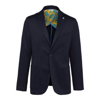 Manuel Ritz Blazers, male, Blue, 2XL, Blue Regular Fit Jacket