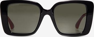 Gucci Dicke quadratische Sonnenbrille GG Marmont