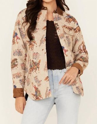 Tasha Polizzi Roxanne Shacket In Beige