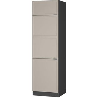 Vicco Armario Para Frigor&iacute;fico Empotrado Fame-line, Grisbeige, 60 Cm, Vicco
