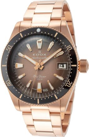 Edox Womens SkyDiver 38mm Automatic Watch