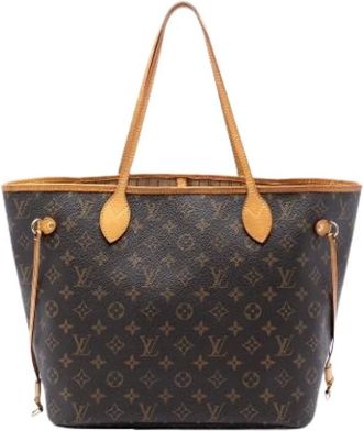 Louis Vuitton Pre-owned Tote Bags, female, Brown, Size: ONE SIZE Pre-owned Neverfull MM