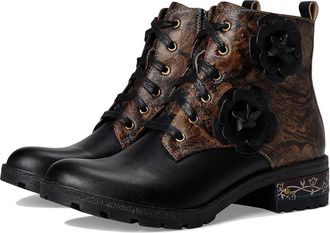 L'Artiste by Spring Step Martinela Womens Boots Black : EU 42 (US Womens 10.5-11) M, Leather/Textile