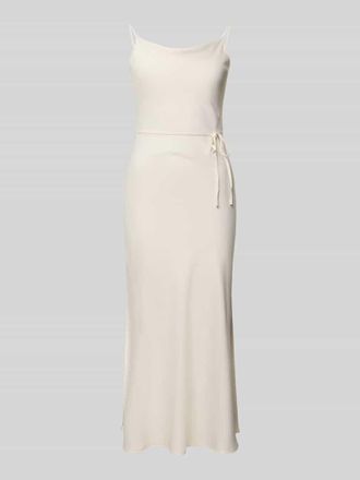 Vero Moda Slim Fit Midikleid mit abnehmbarem Stoffband Modell Thea in Offwhite, Gr&ouml;&szlig;e 34