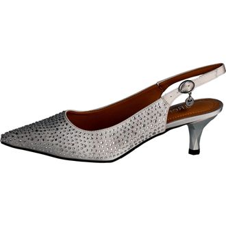 J. Rene&eacute; Ferryanne Steel Grey Satin FERRYA-SASTG-040 Womens