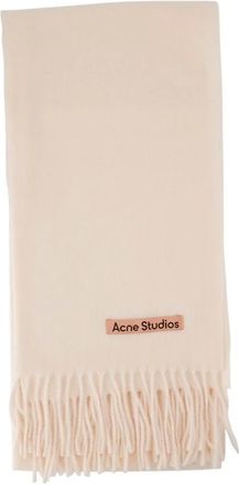 Acne Studios Winter Scarves, unisex, White, Size: ONE SIZE White Wool Scarf